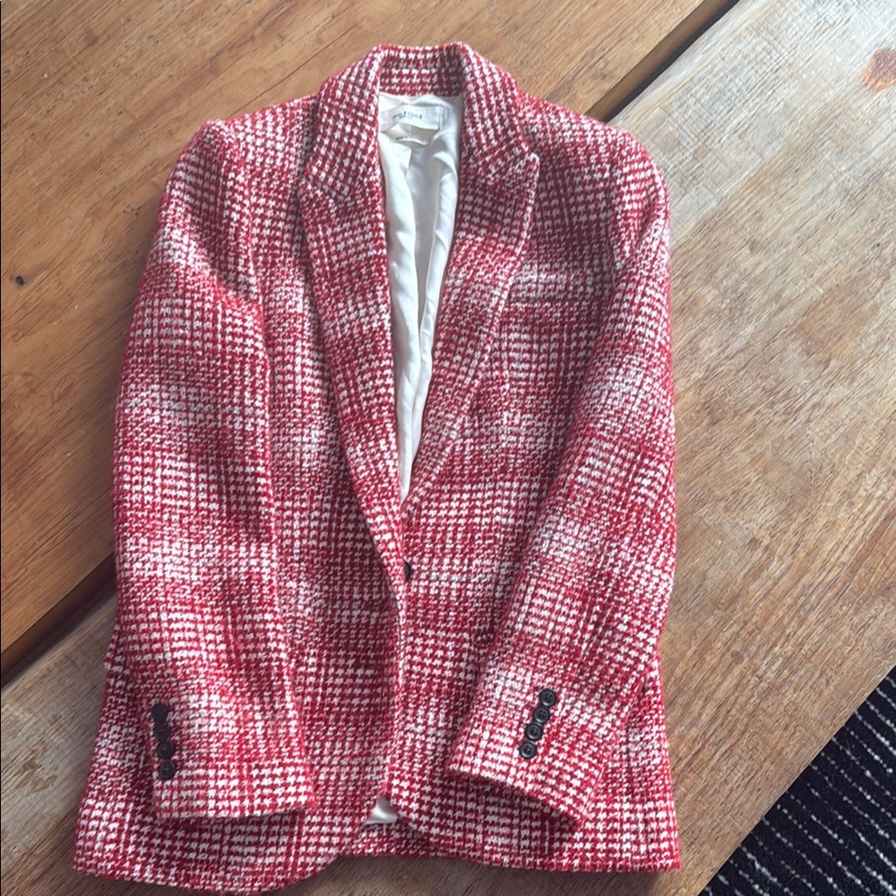 Isabel Marant etoile Red and White Tweed Jacket size 34